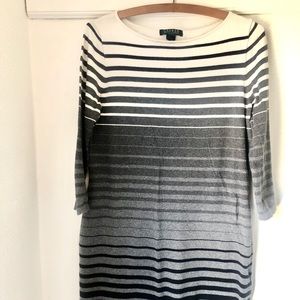 Ralph Lauren Ombré Sweater Dress | Large